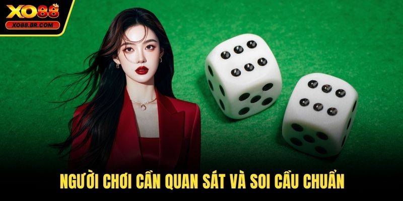 Người chơi cần quan sát và soi cầu chuẩn