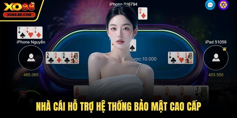 Nhà cái hỗ trợ hệ thống bảo mật cao cấp